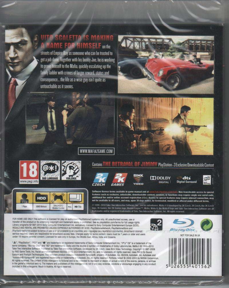 Mafia II PS3 sklep: najtańsze gry na konsole